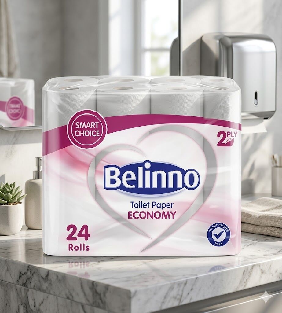 Belinno Mini Eko Tuvalet Kağıdı 72 Rulo 2 Kat 130 Yaprak