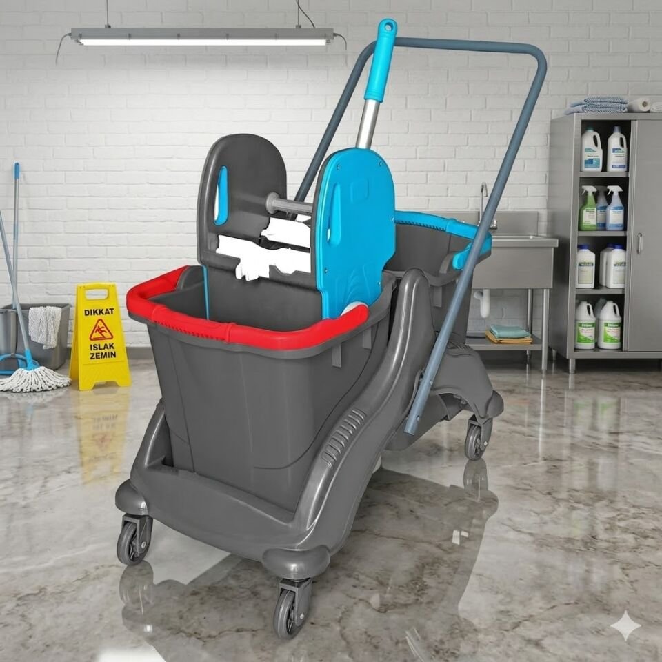 Tetra Plastik Set , Mimoza Presli (Mpp793) , Tetra Kovalı (Skt797) Sepetsiz , Plastik Tekerli Kolisiz 2X25 Lt