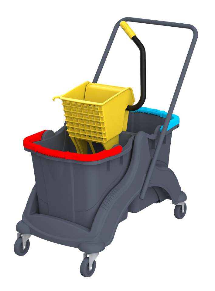 Tetra Plastik Set , Enjoy Plastik Presli (Utp792)  Tetra Kovalı (Skt797) Sepetsiz , Plastik Tekerli Kolisiz 2X25 Lt