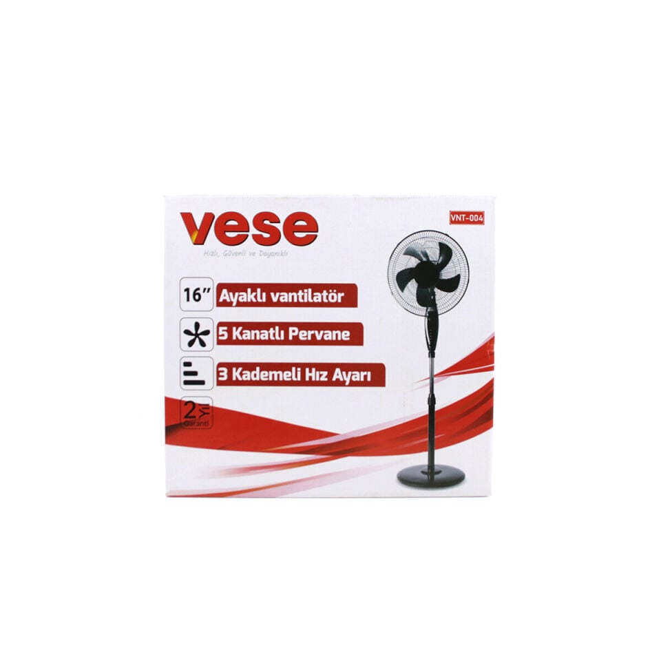 Vese Vnt-004 16 İnç Ev Tipi Ayaklı Vantilatör 45 W