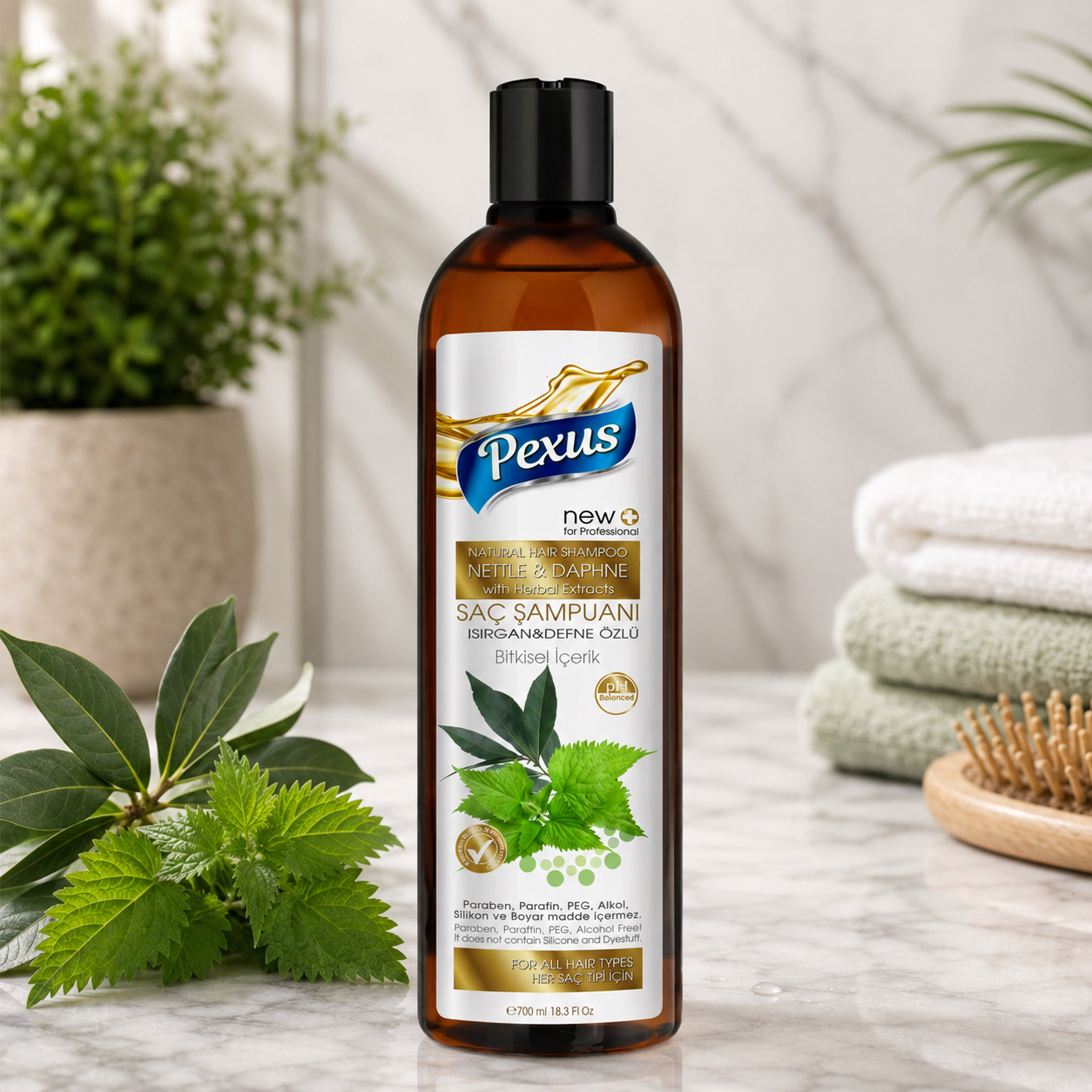 Pexus Şampuan Isırgan ve Defne 700 Ml 12 Adet