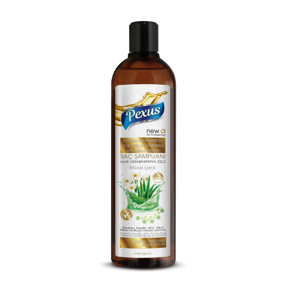 Pexus Şampuan Aloe Vera ve Papatya 700 Ml 12 Adet