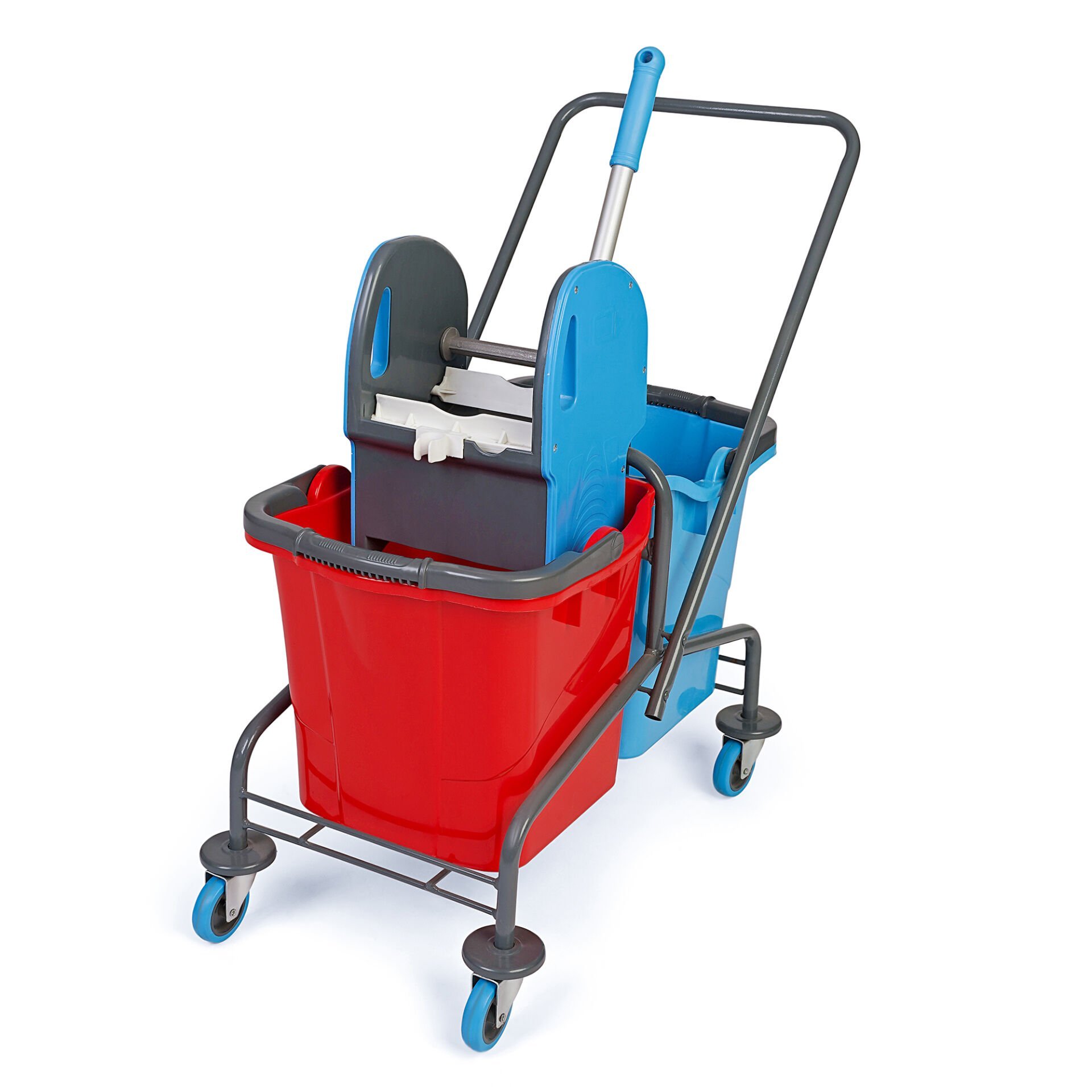 METAL BOYALI, MIMOZA PLASTİK PRES (MPP793), MİMOZA KOVALI (SK800) SEPETSİZ , BİLYALI METAL TEKERLEKLİ 2x25 lt