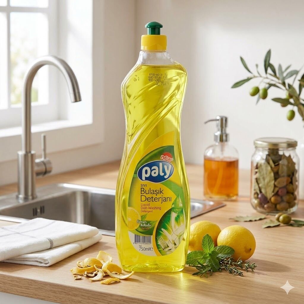 Paly Active Bulaşık Deterjanı Yeşil-Sarı (750 Ml)