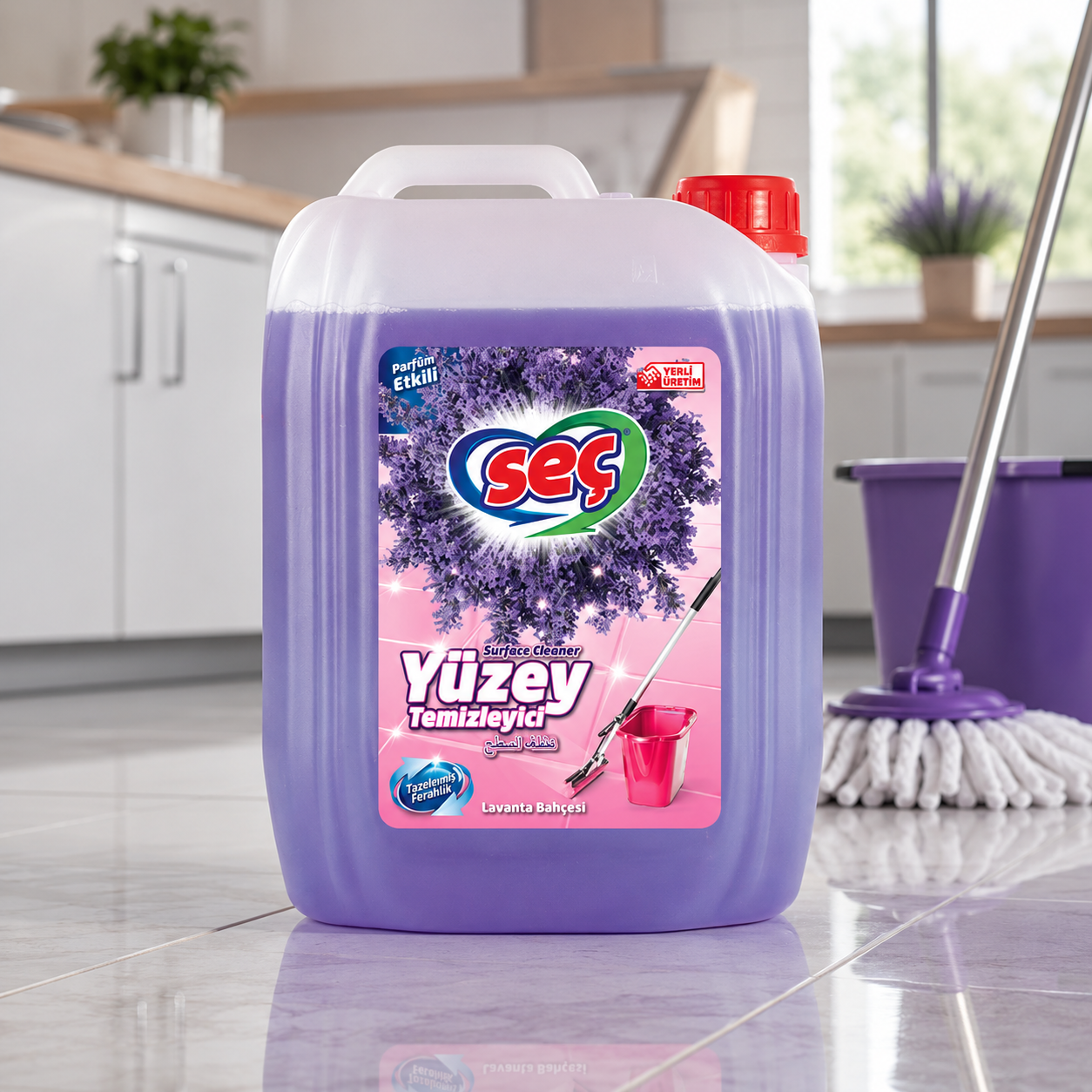 Seç Fresh Floral Genel Temizleyici (Mor) 3.5Kg 6 Adet