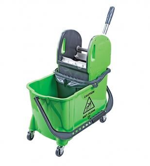 Hünerli Plastik Set Mimoza Plastik Pres Bilyalı Metal Tekerlekli (Ø50Mm) (24+8) Lt