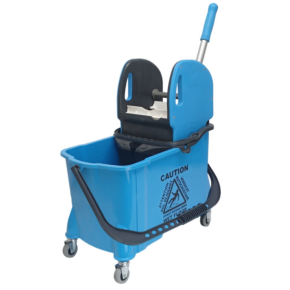 HÜNERLİ PLASTİK SET , MİMOZA PLASTİK PRES , BİLYALI METAL TEKERLEKLİ (Ø50mm) (24+8) lt