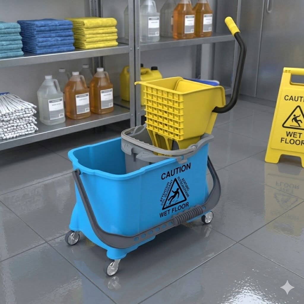 Hünerli Plastik Set, Enjoy Plastik Presli (Utp792), Bilyalı Metal Tekerlekli (Ø50Mm) (24+8) Lt