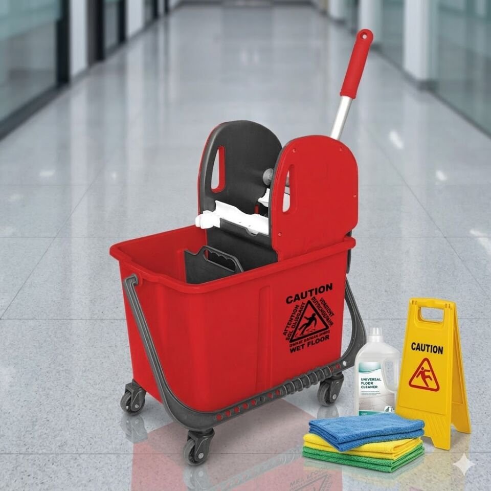 Beta Plastik Set , Mimoza Plastik Pres , Plastik Tekerlekli (Ø50Mm) 20 Lt