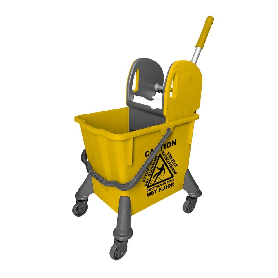 Spıder Plastık Set , Mimoza Plastik Pres, Plastik Tekerli (Ø75Mm) 32 Lt