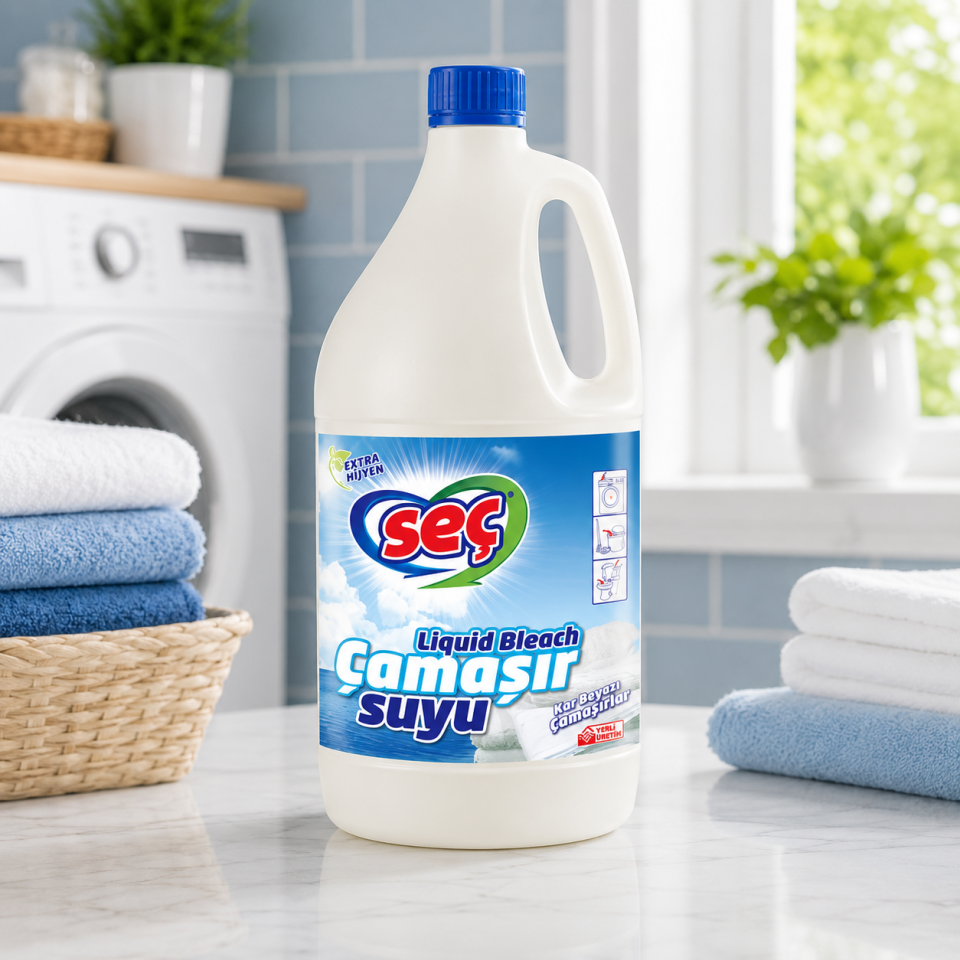Seç Çamaşır Suyu Parfümsüz 2.5 Kg 6 Adet