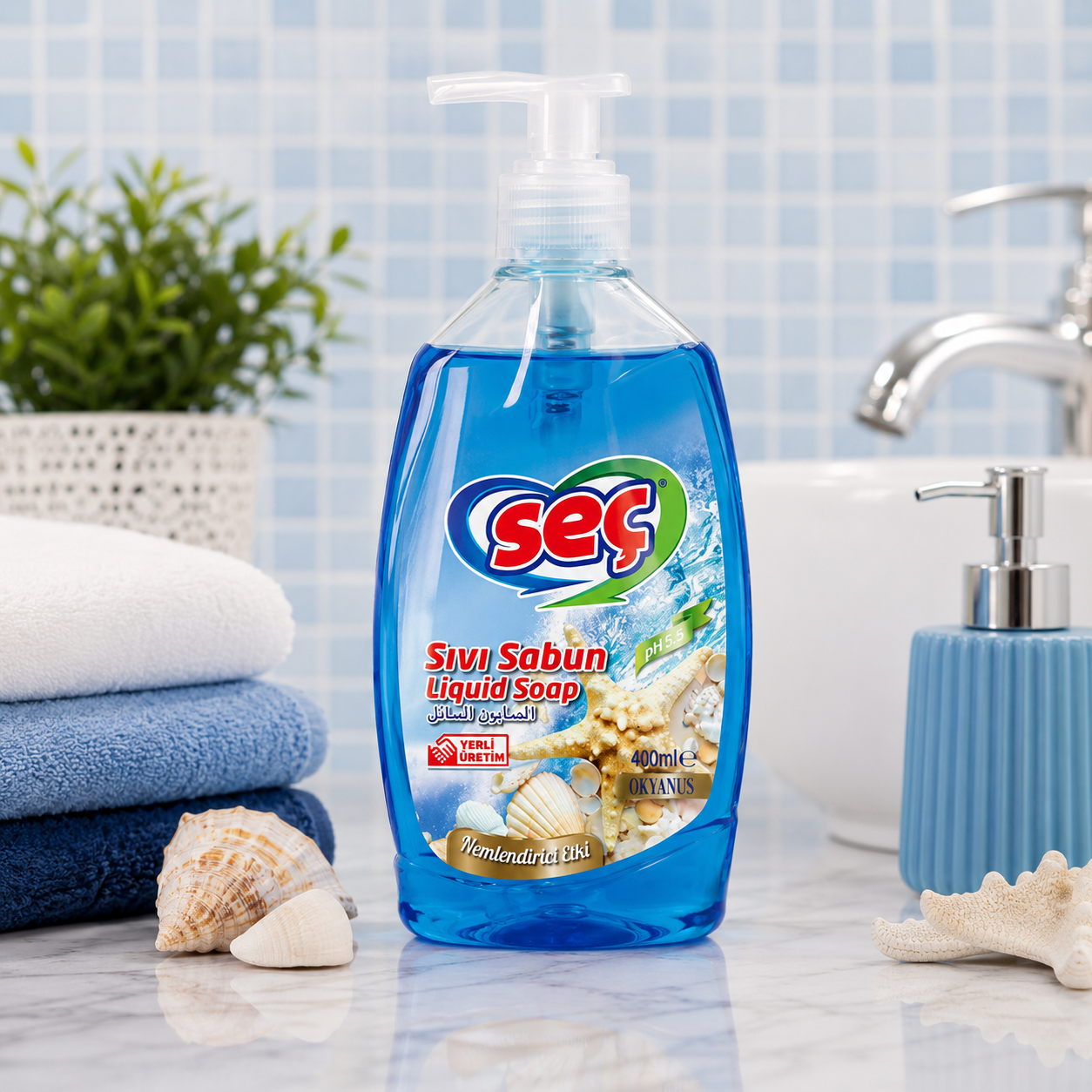 Seç Sıvı El Sabunu Atlantik 400 ml 12 Adet