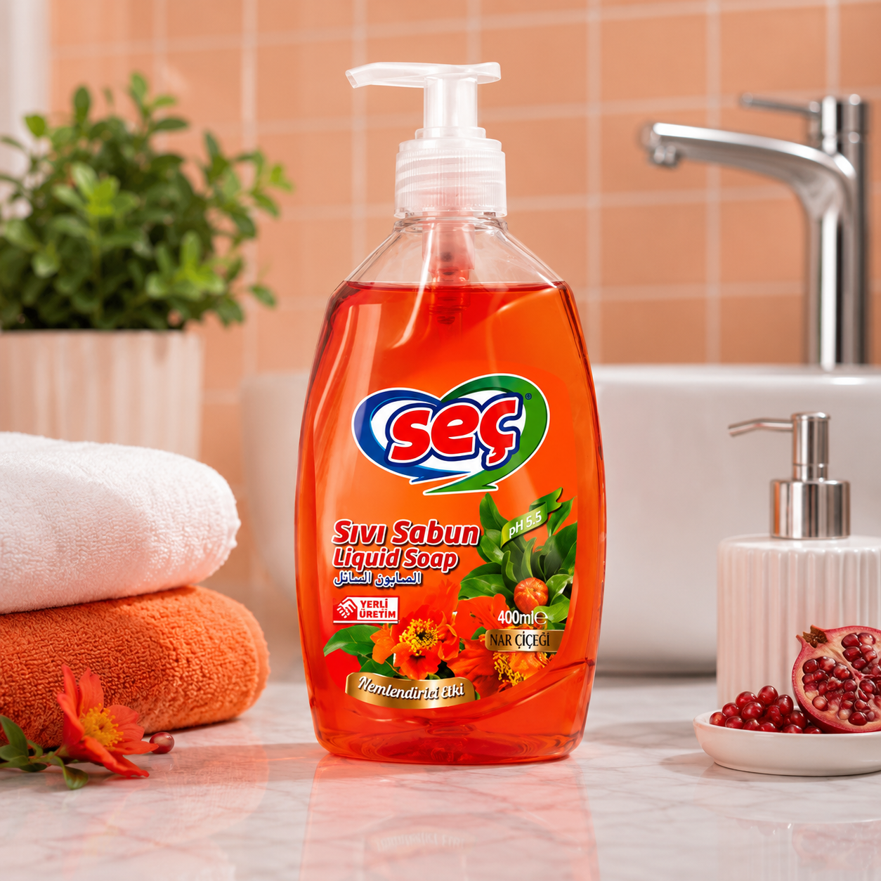 Seç Sıvı El Sabunu Narçiceği & Şeftali 400 ml 12 Adet
