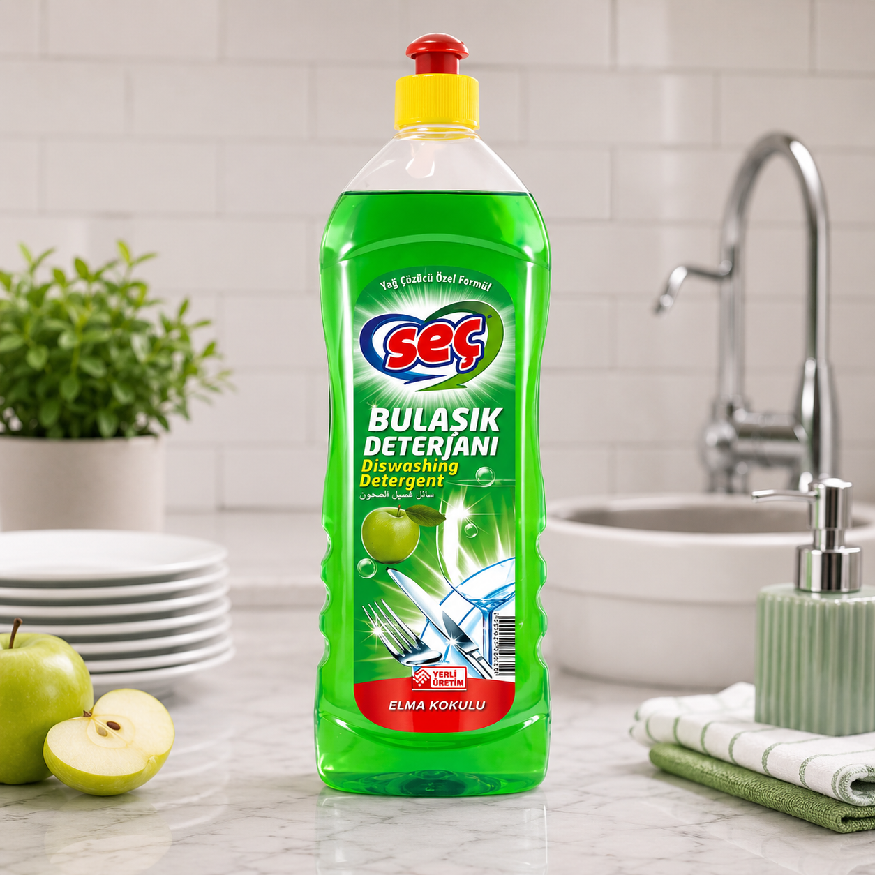 Seç Bulaşık Deterjanı Elma 750Gr 20 Adet