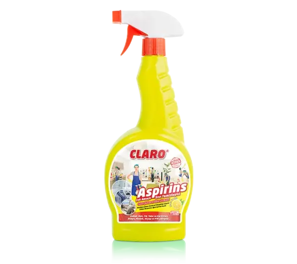 Claro Aspirins Genel Temizleyici Spreyli Limon 750 Gr 12 Adet