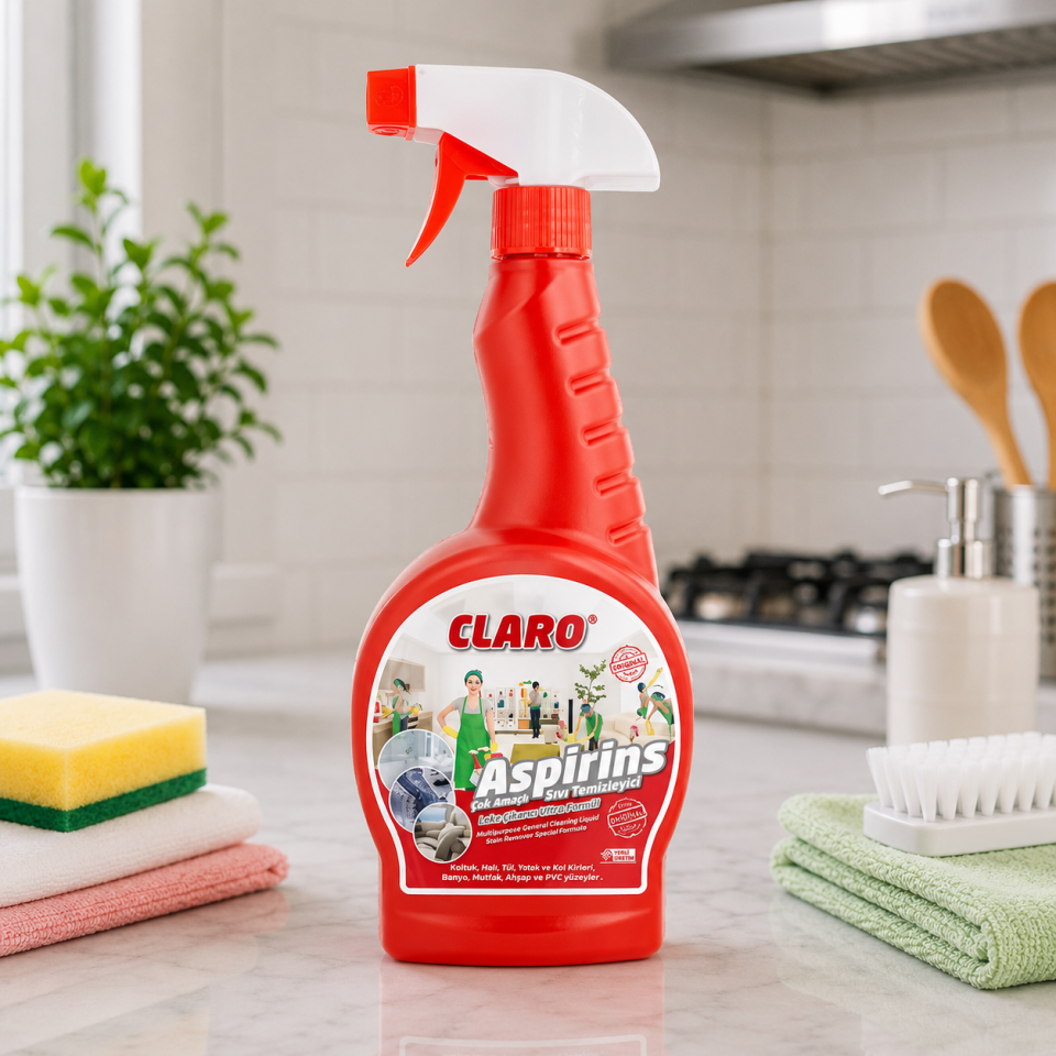Claro Aspirins Genel Temizleyici Spreyli Klasik 750 ml 12 Adet