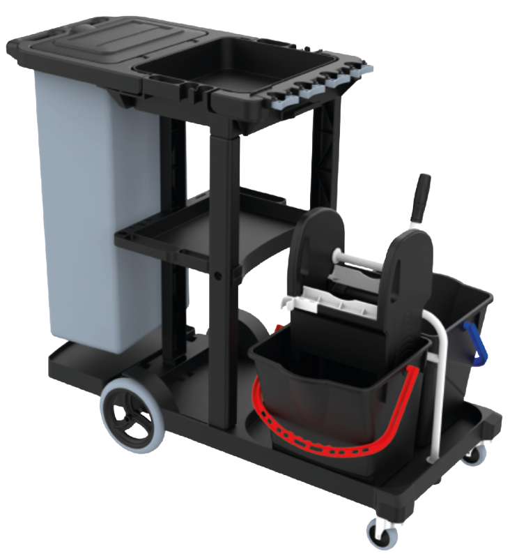 Enjoy Kat Arabası (1*80 Lt Branda ''1S-Br-000018'', 2*Enjoy Kova ''Utp800'', Mimoza Plastik Pres ''Mpp793'') 2X18 Lt 900X510X240