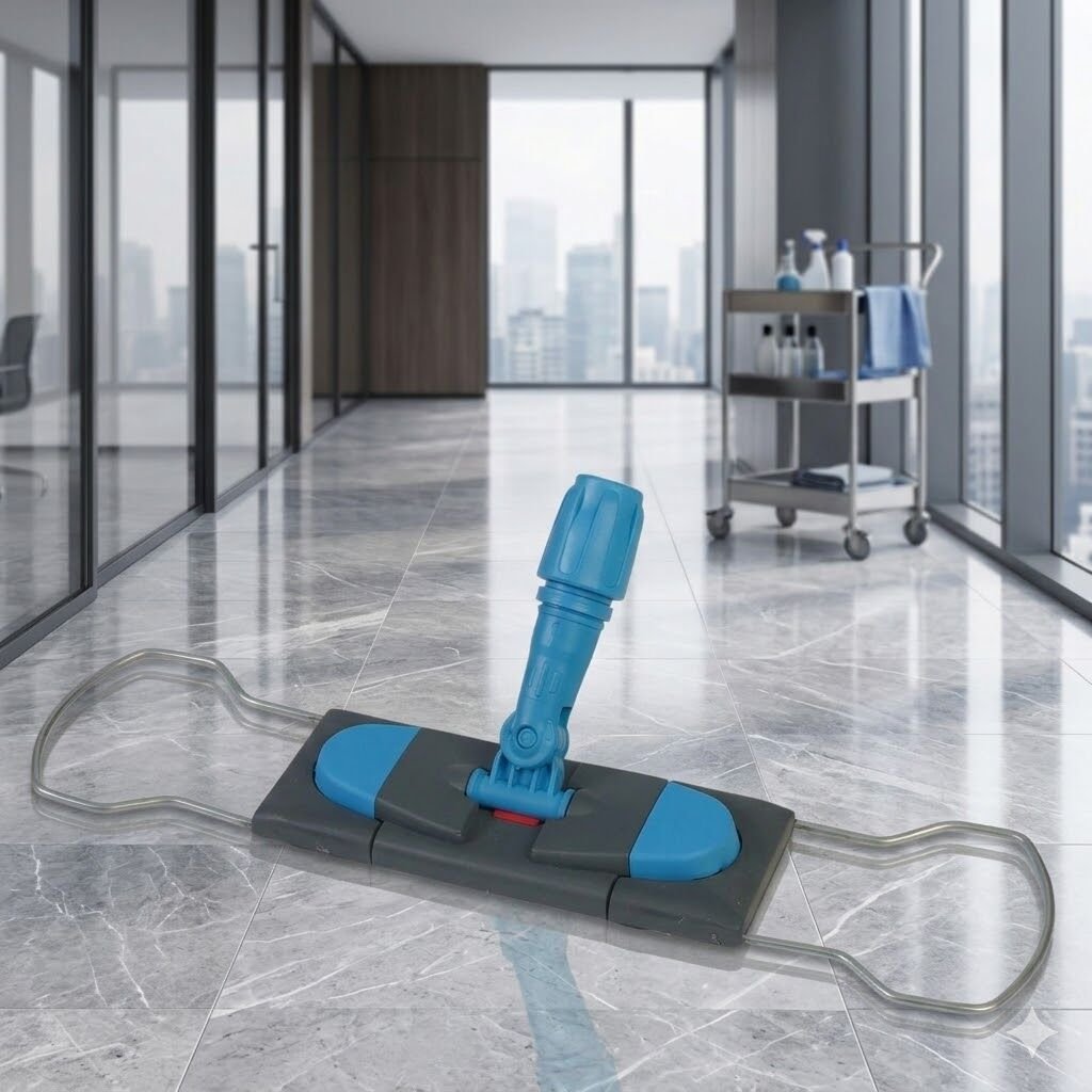 Nemli Mop Aparatı Çift Düğmeli Telli 50 Cm