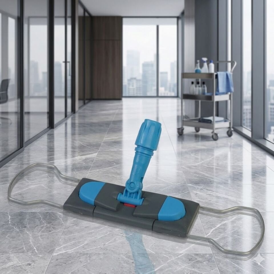 Nemli Mop Aparatı Çift Düğmeli Telli 50 Cm