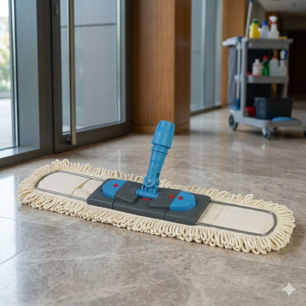 Nemli Mop Aparatı Çift Düğmeli Telli 60 Cm