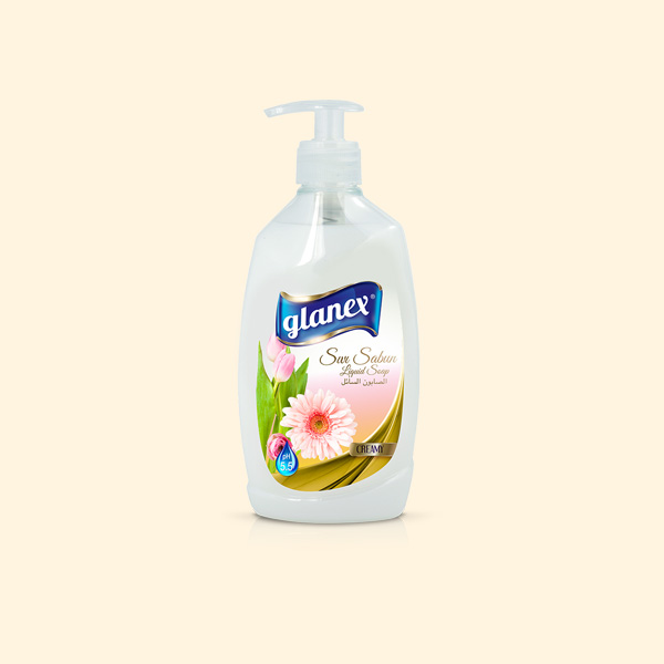 Glanex Sıvı El Sabunu (Beyaz) 400 Gr 12 Adet
