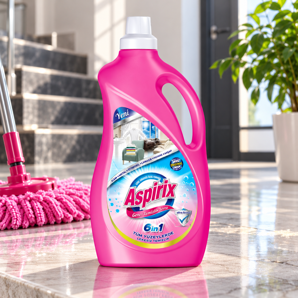 Aspirix Genel Temizleyici 2.5 Kg 6 Adet