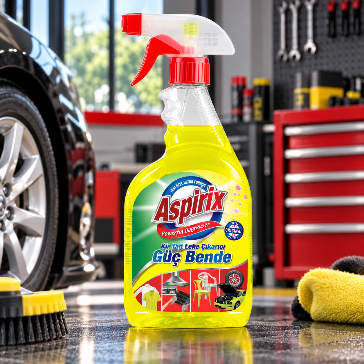 Aspirix Güç Bende Kir Yağ Leke Çıkarıcı 750 Ml 12 Adet
