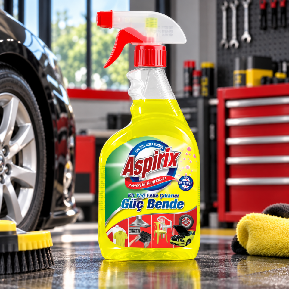 Aspirix Güç Bende Kir Yağ Leke Çıkarıcı 750 Ml 12 Adet