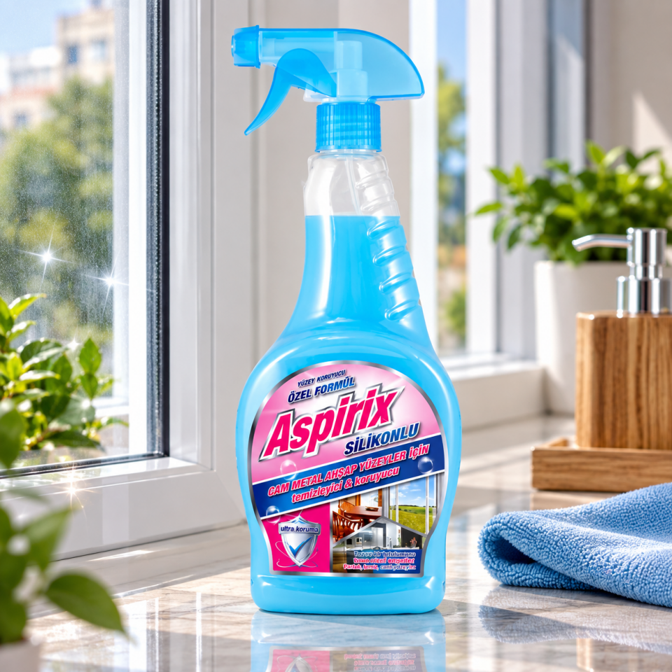 Aspirix Silikonlu Genel Temizleyici 750 Gr 12 Adet