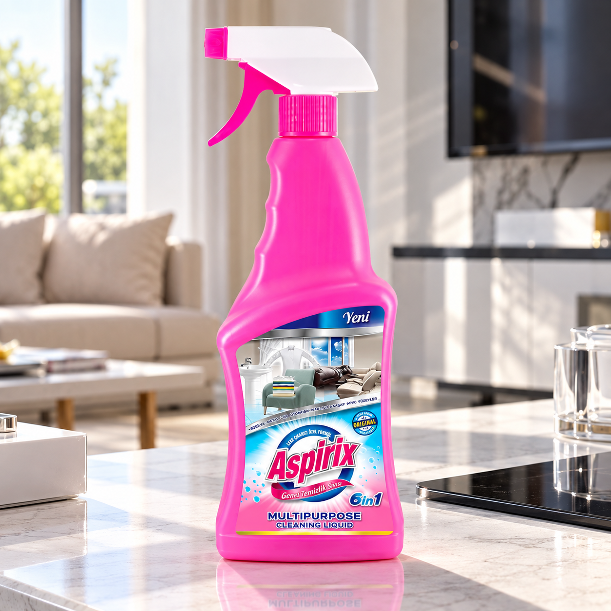 Aspirix Genel Temizleyici Spreyli 750 Gr 12 Adet