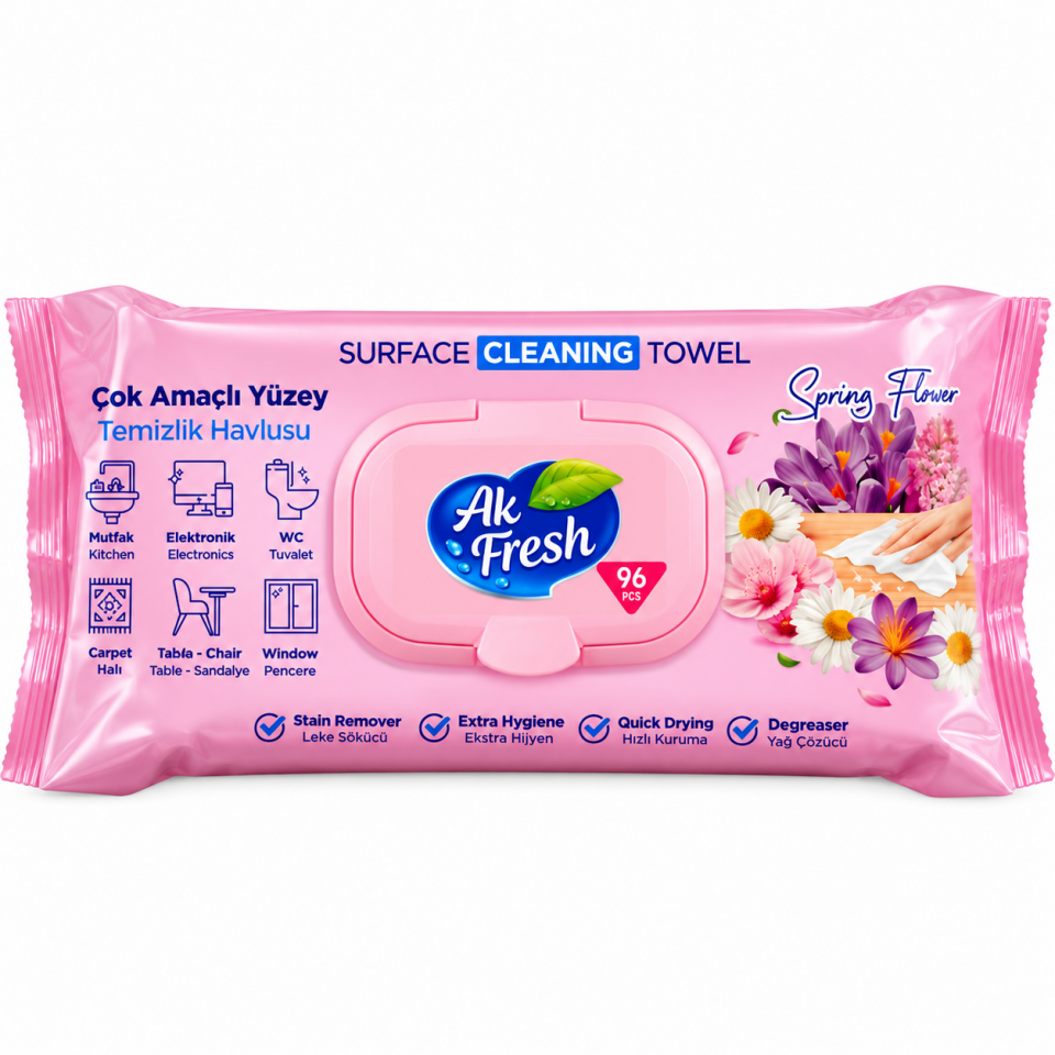 Akfresh Yüzey Havlu 96 Lı 12 Adet