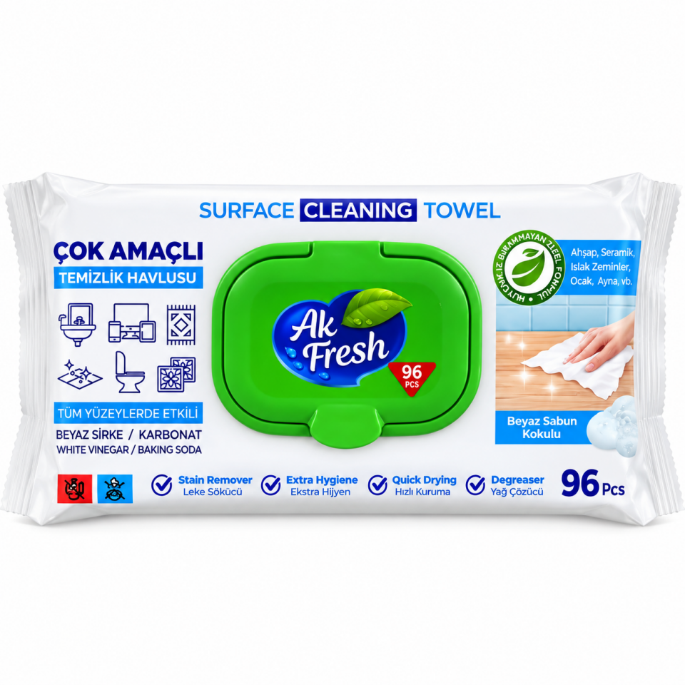 Akfresh Yüzey Havlu 96 Lı 12 Adet