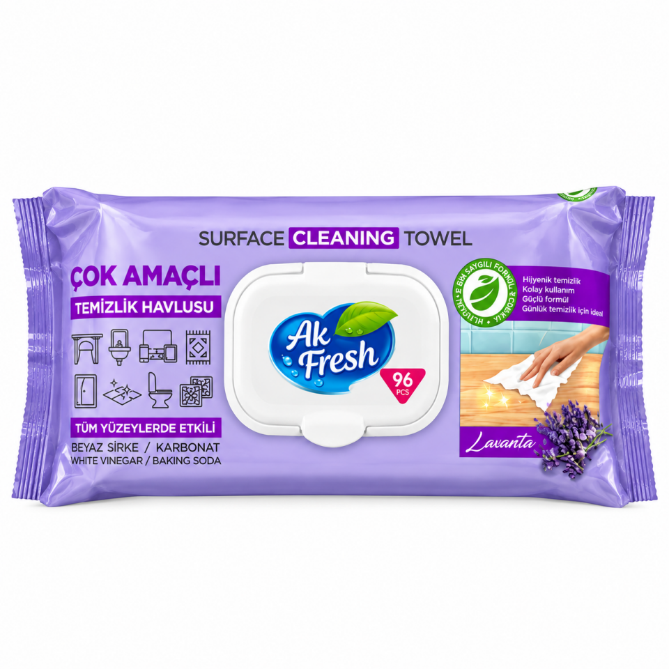 Akfresh Yüzey Havlu 96 Lı 12 Adet