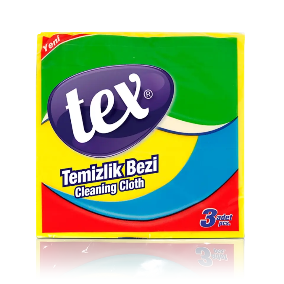 Standart 3'Lü Sarı Temizlik Bezi 140Gr/M2 38*38 Cm 48 Adet