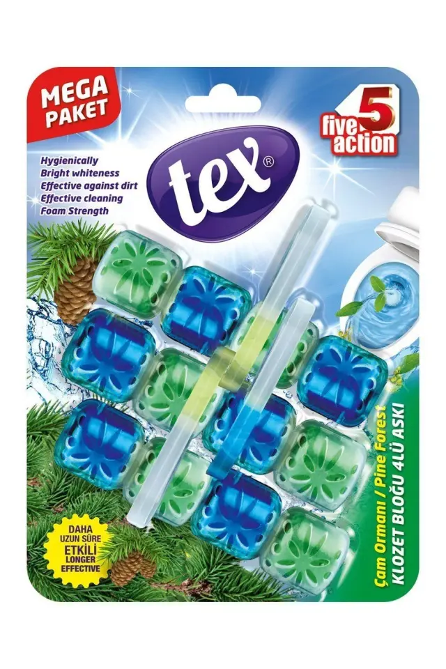 Tex Wc Klozet Bloğu Mega (Çam Ormanı) 3*50 Gr 12 Adet
