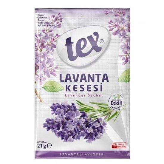 Tex Dolap ve Çekmece Kokusu Lavanta Kes. 21 Gr 24 Adet