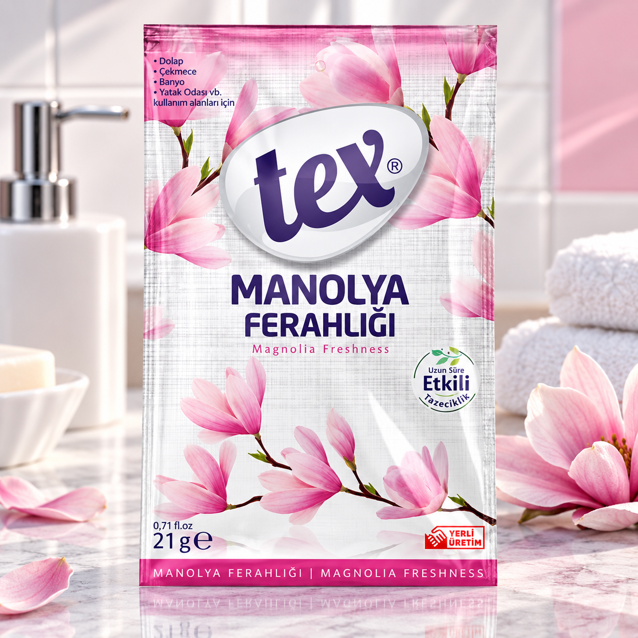 Tex Dolap ve Çekmece Kokusu Manolya Ferahlığı 21 Gr 24 Adet
