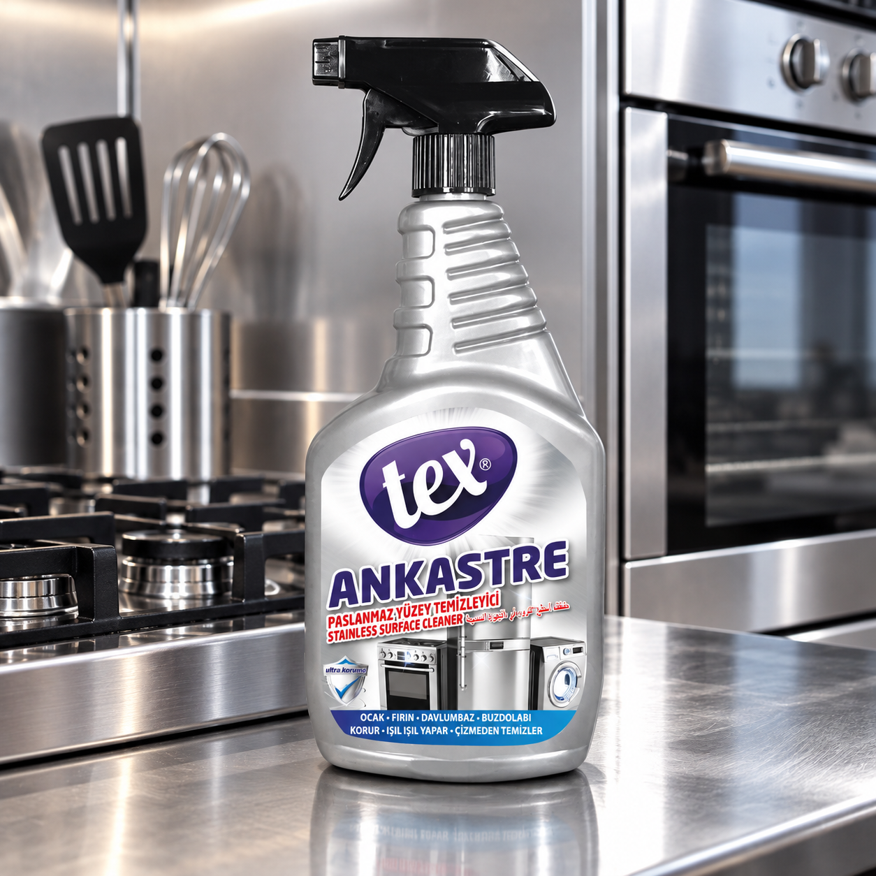 Tex Ankastre ve Paslanmaz Yüzey Temizleyici 750 Gr 12 Adet
