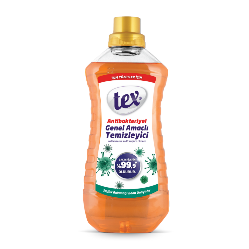 Tex Antibakteriyel Genel Amaçlı Temizleyici 1,5 Lt Turuncu 10 Adet
