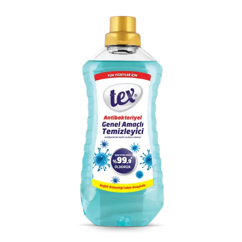Tex Antibakteriyel Genel Amaçlı Temizleyici 1,5 Lt Mavi 10 Adet