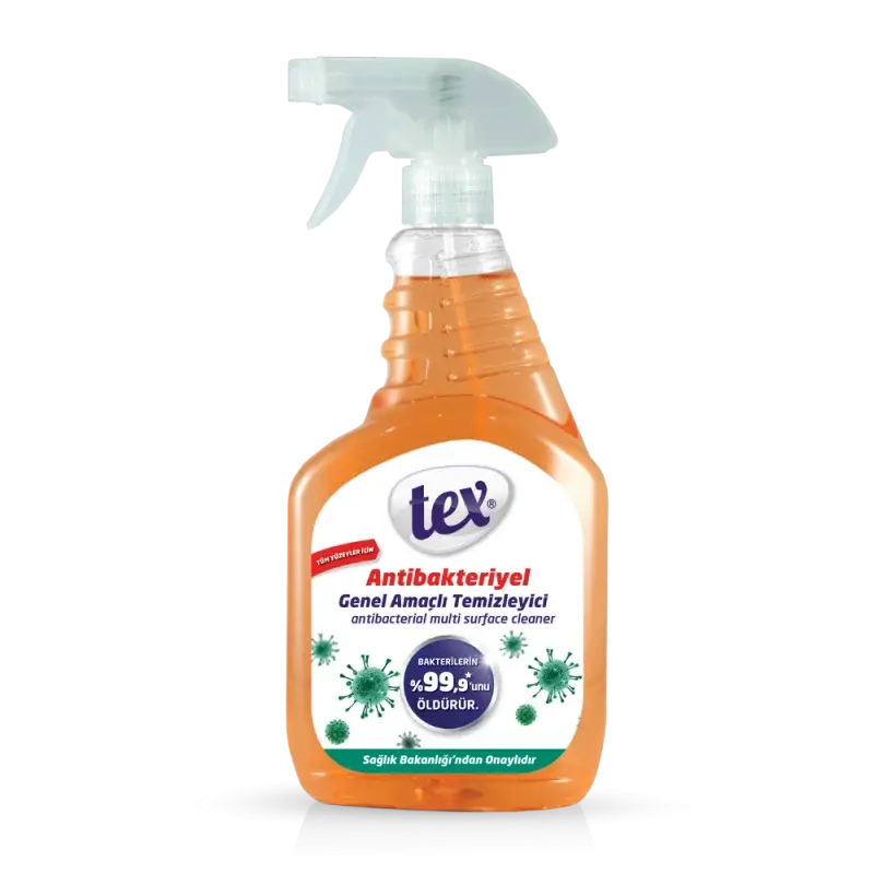 Tex Antibakteriyel Genel Amaçlı Temizleyici Turuncu 750 Ml 12 Adet