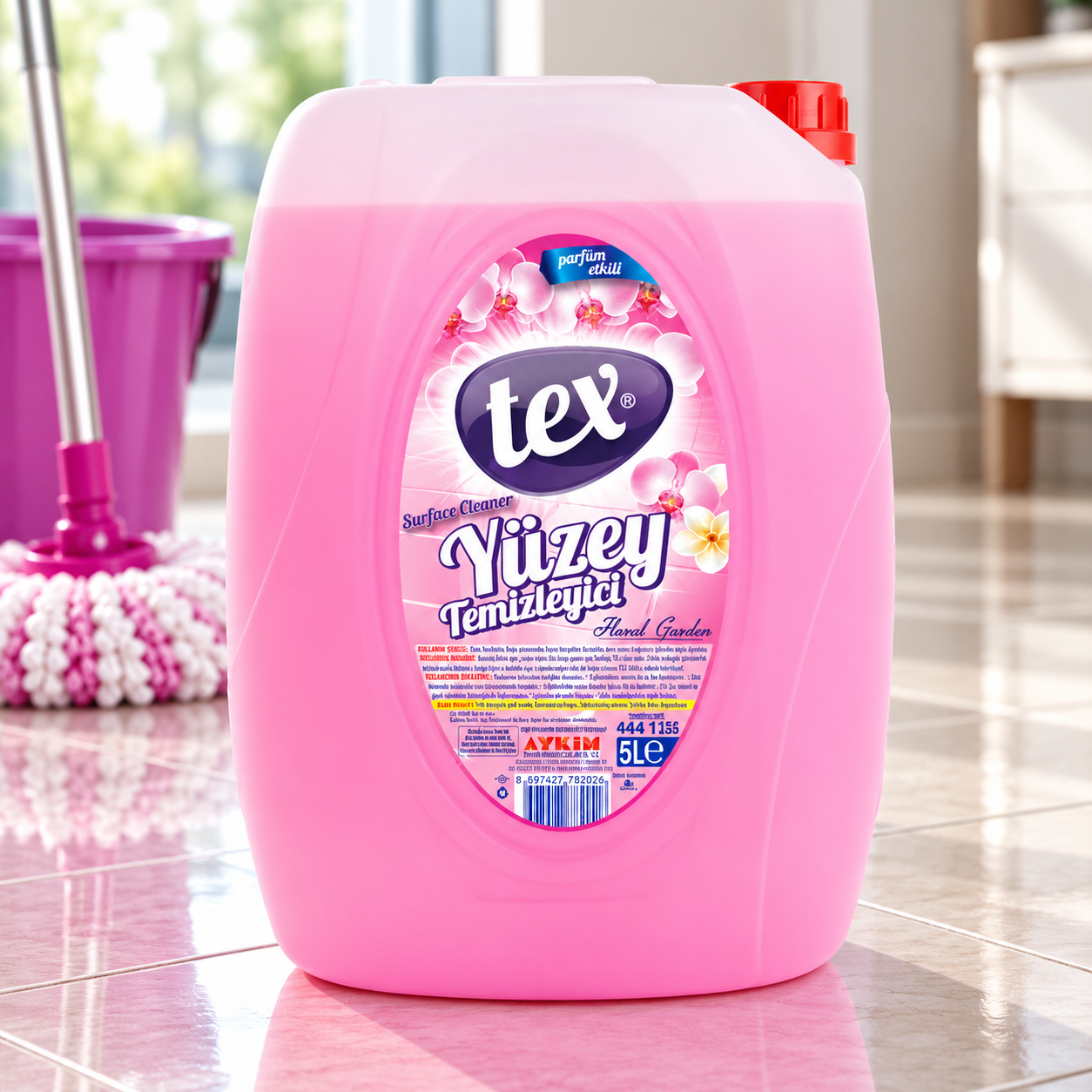 Tex Genel Yüzey Temizleyici Pembe 5 Kg 4 Adet