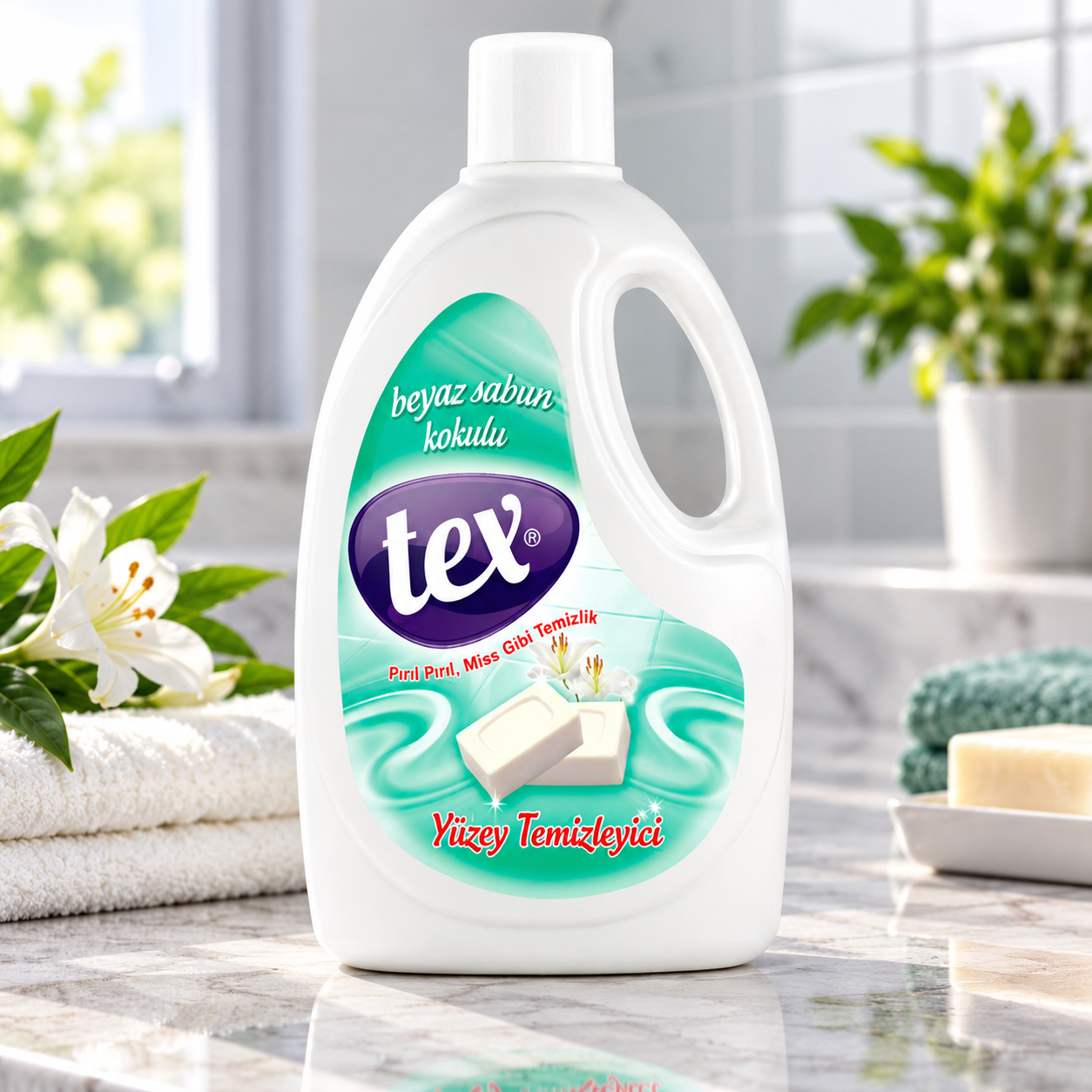 Tex Beyaz Sabun Kokulu Yüzey Temizleyici '2.5Kg 6 Adet