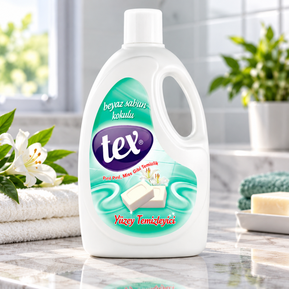 Tex Beyaz Sabun Kokulu Yüzey Temizleyici '2.5Kg 6 Adet