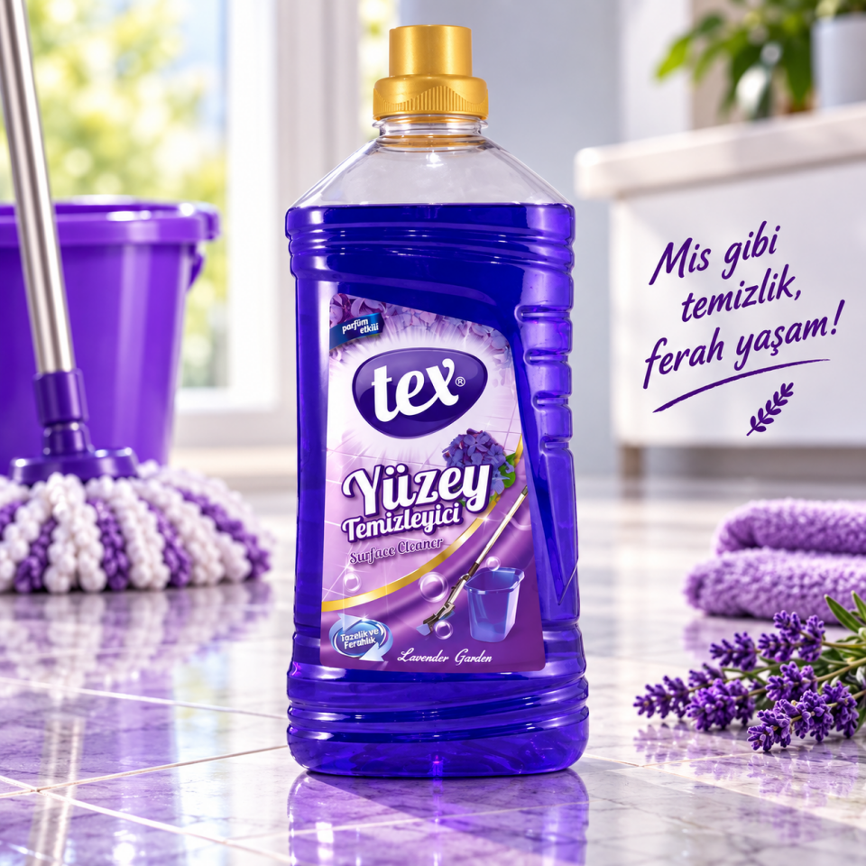 Tex Fresh Genel Yüzey Temizleyici (Mor) 2.5Kg 6 Adet