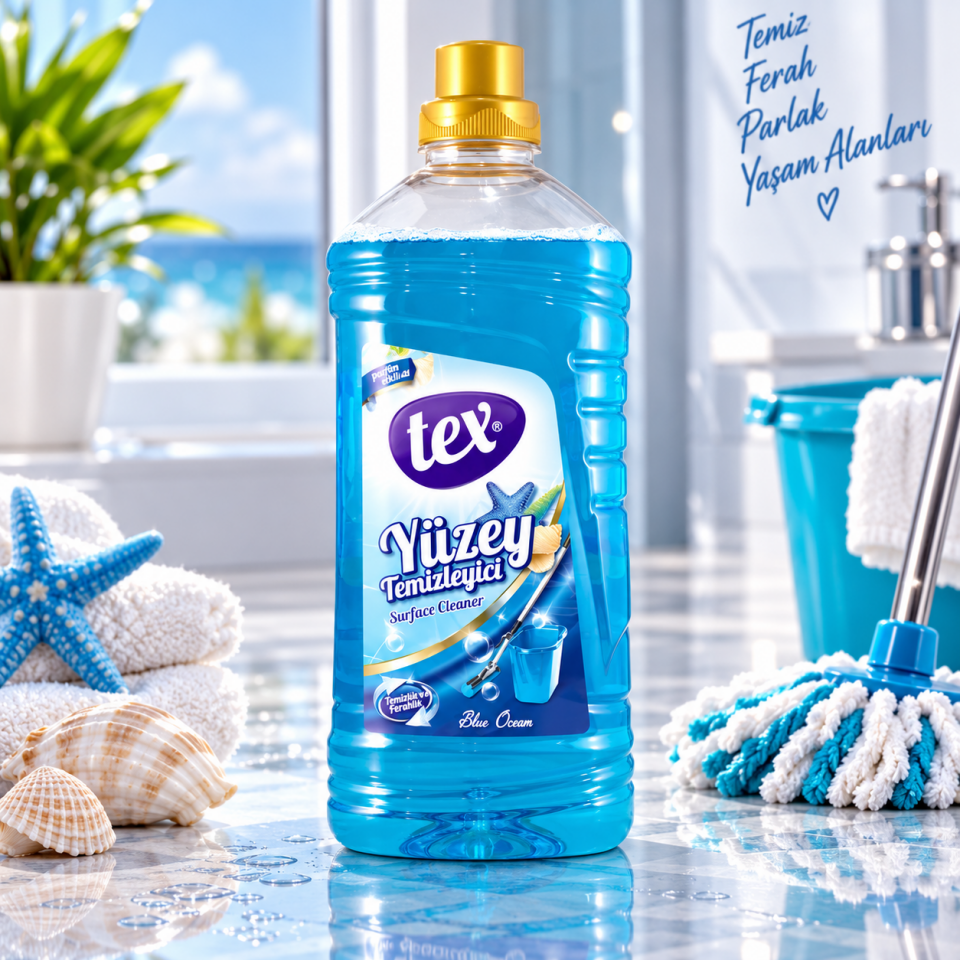Tex Genel Yüzey Temizleyici Ocean (Mavi) 2.5Kg 6 Adet