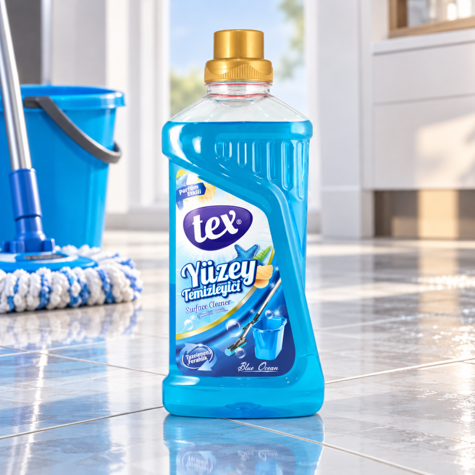 Tex Genel Yüzey Temizleyici Ocean (Mavi) 1 Kg 12 Adet