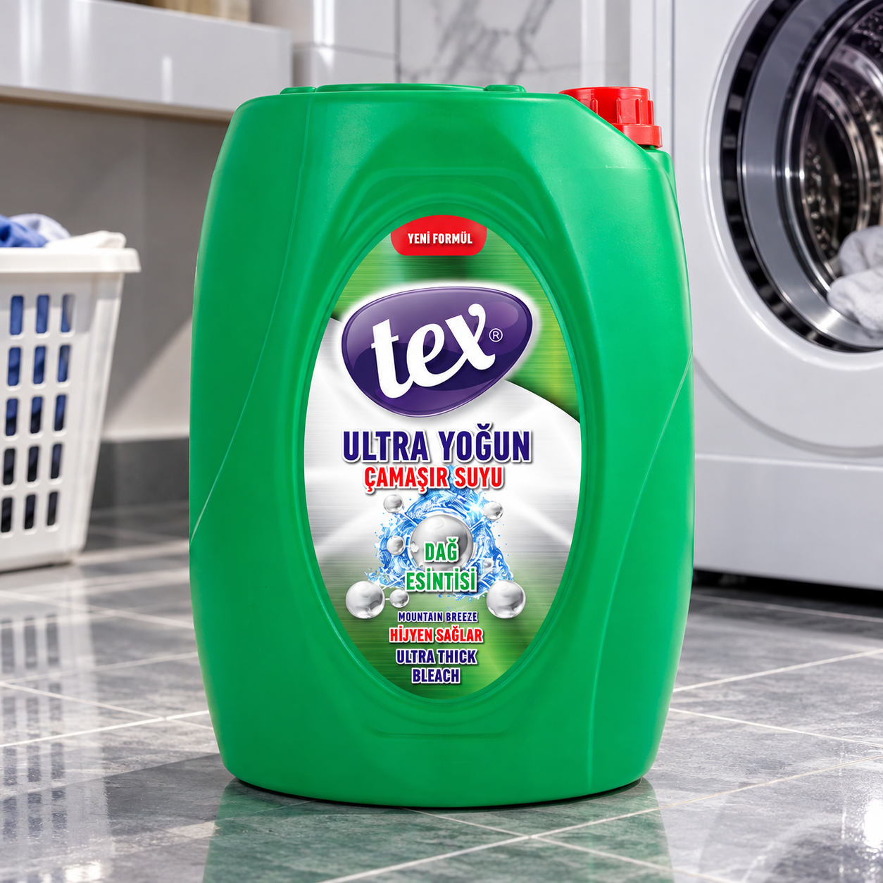Tex Ultra Çamaşır Suyu Dağ Esintisi 4 Kg 4 Adet