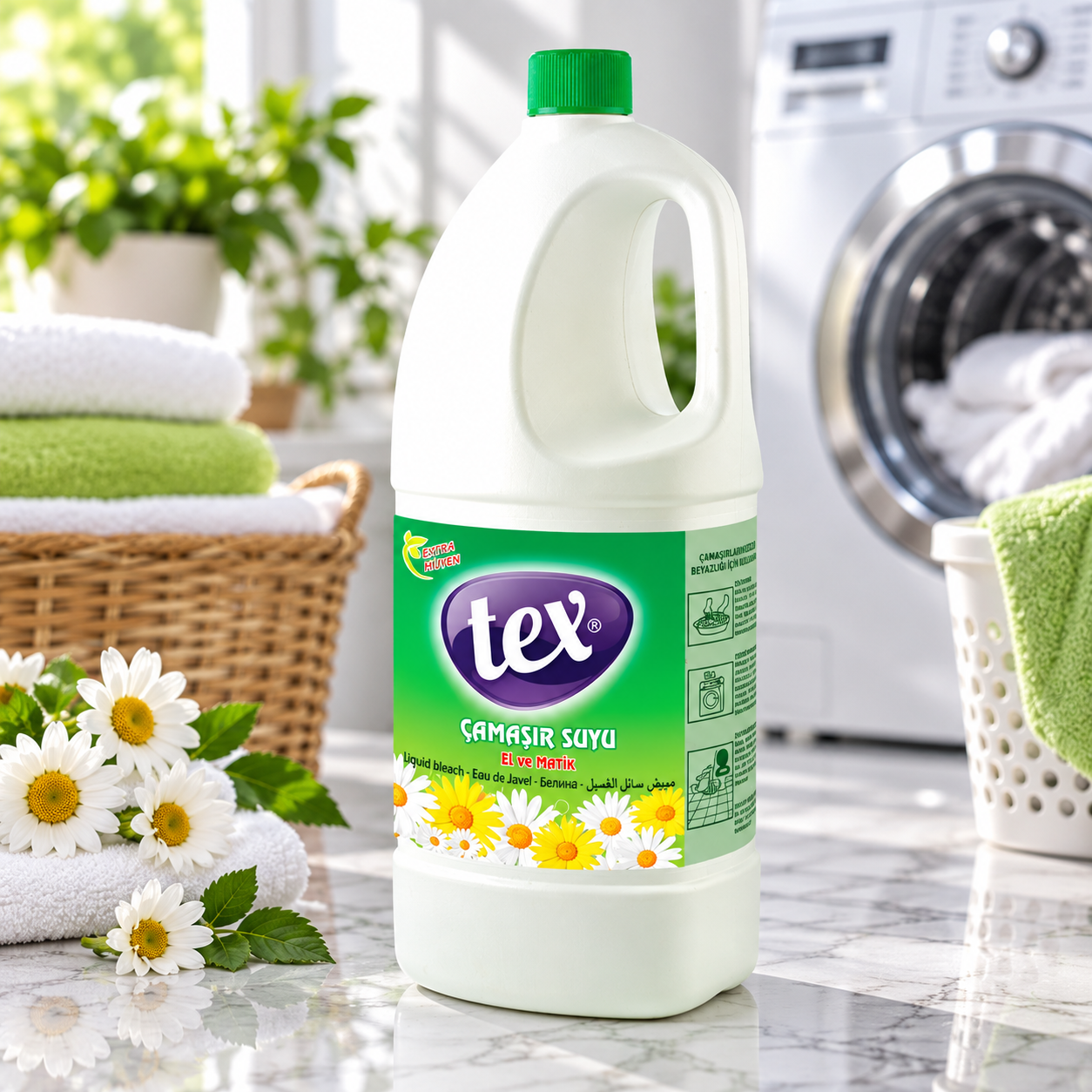 Tex Çamaşır Suyu Parfümsüz 2.5 Kg 6 Adet