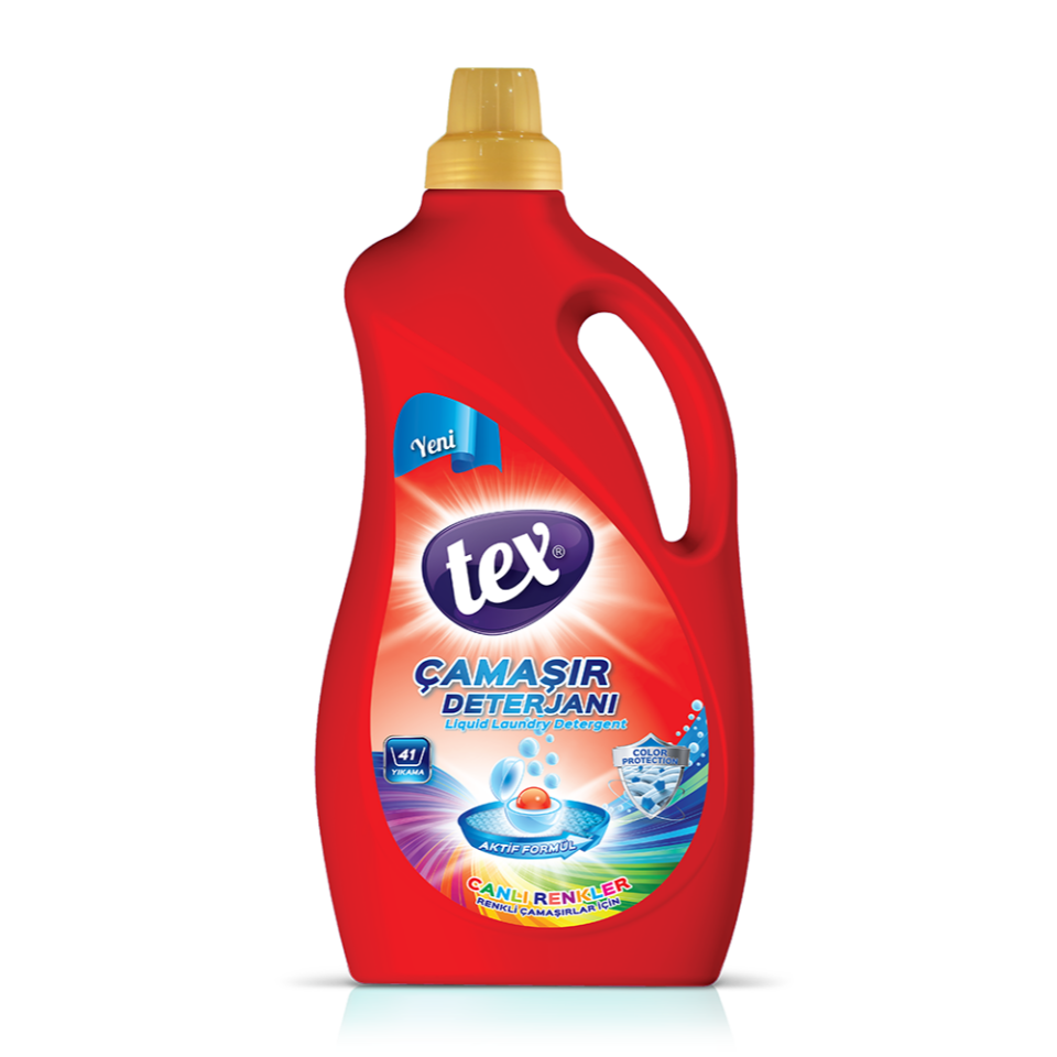 Tex Sıvı Çamaşır Deterjanı Canlı Renkler 2,5 Kg 6 Adet
